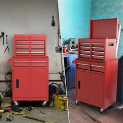 ERGOMASTER 5-Drawer Rolling Tool Chest High Capacity Tool Storage Cabinet w/ Lockable Wheel |  | Luvasmr - Satisfyingly Organised