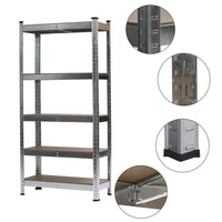 5-Tier Heavy Duty Metal Garage Shelving | Garage | Luvasmr - Satisfyingly Organised