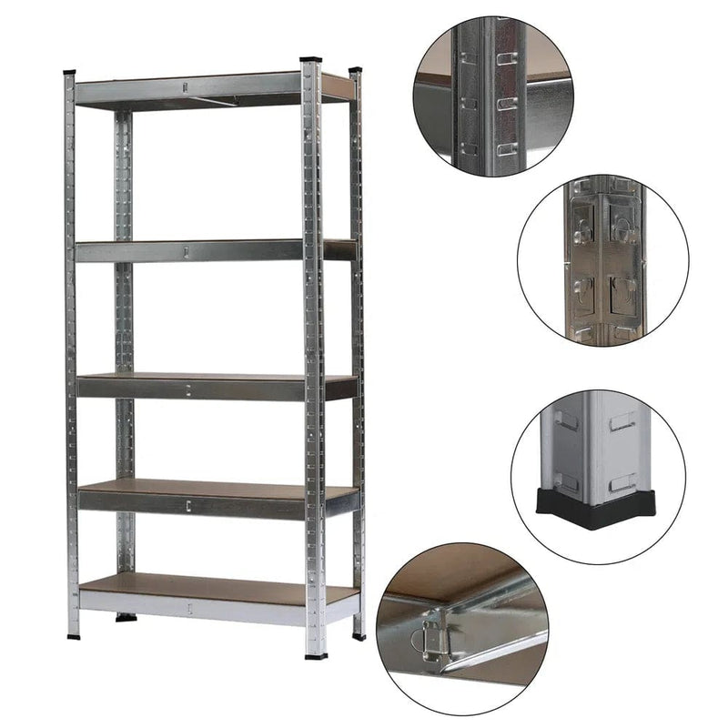 5-Tier Heavy Duty Metal Garage Shelving | Garage | Luvasmr - Satisfyingly Organised