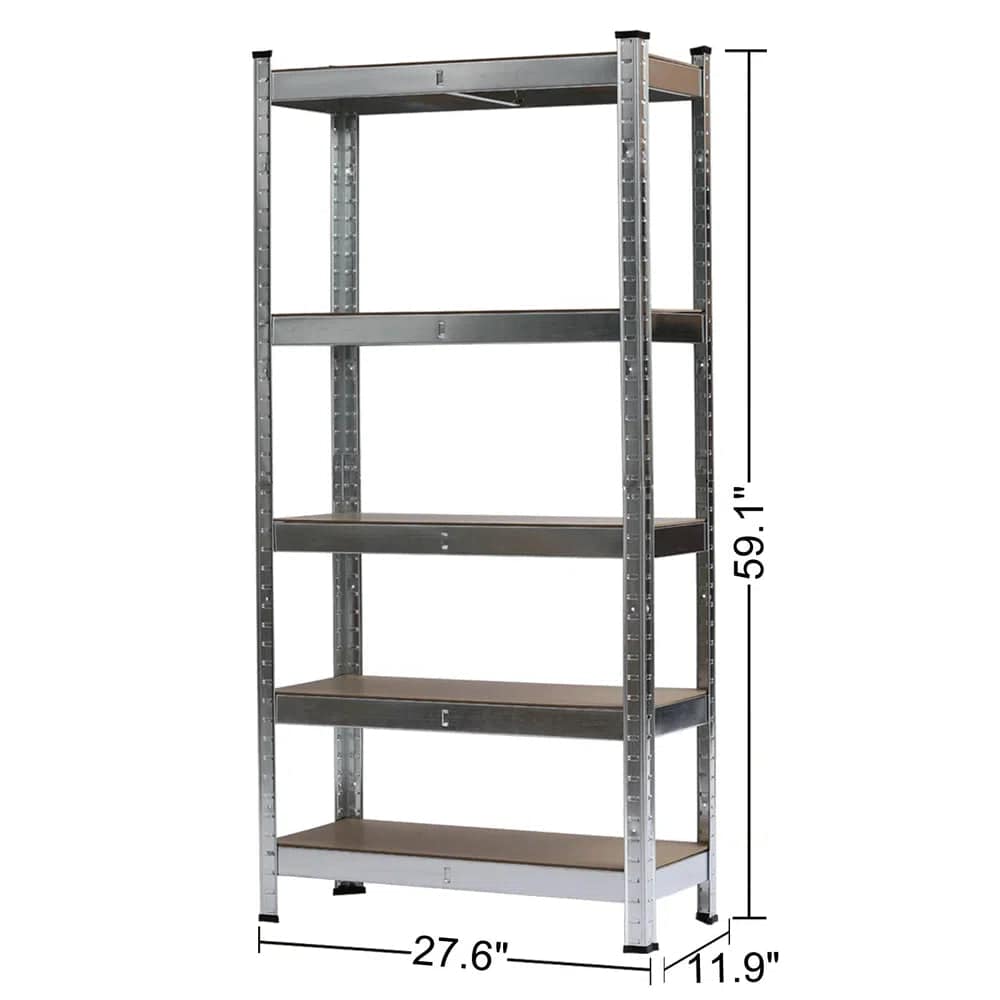 5-Tier Heavy Duty Metal Garage Shelving | Garage | Luvasmr - Satisfyingly Organised