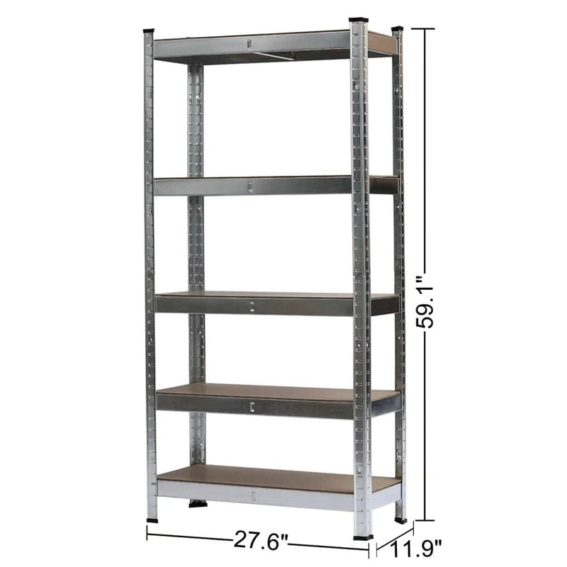 5-Tier Heavy Duty Metal Garage Shelving | Garage | Luvasmr - Satisfyingly Organised