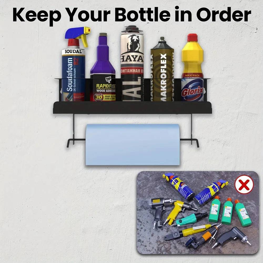 Aerosol Spray Can/Paper Towel Holder | Garage | Luvasmr - Satisfyingly Organised