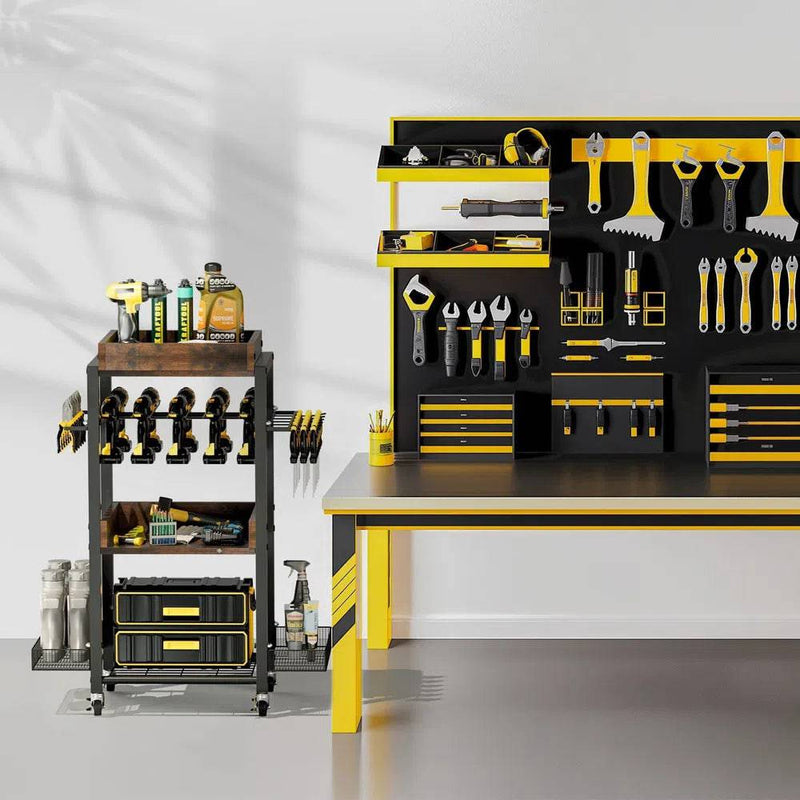 Rolling Tool Organiser Cart | Garage | Luvasmr - Satisfyingly Organised