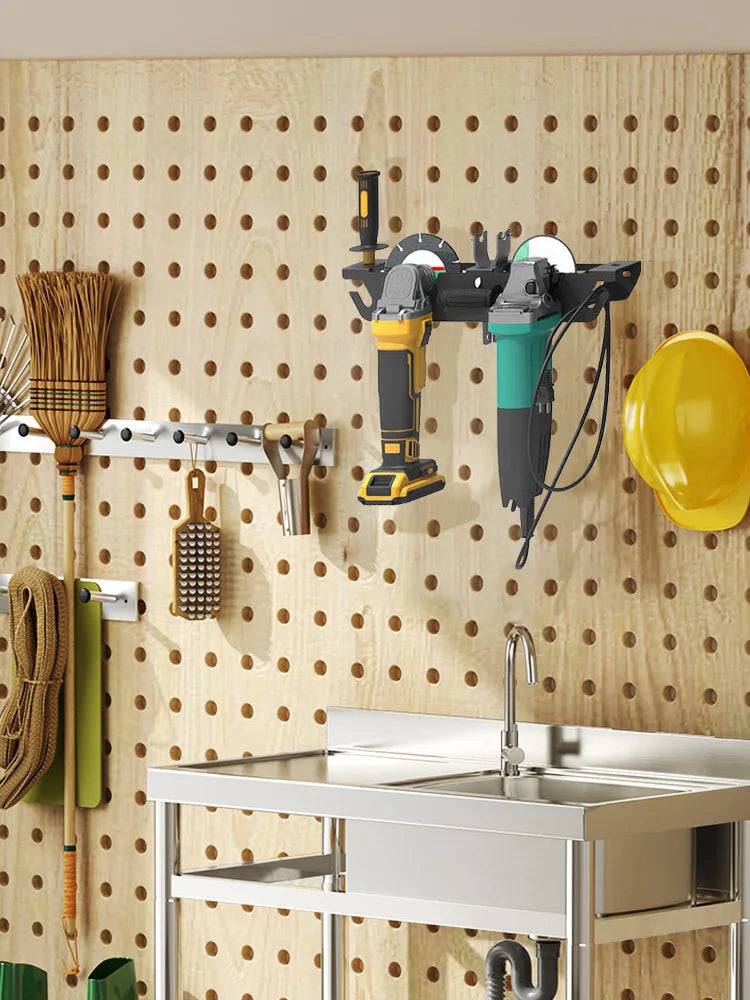 Sturdy Angle Grinder Holder | Garage | Luvasmr - Satisfyingly Organised