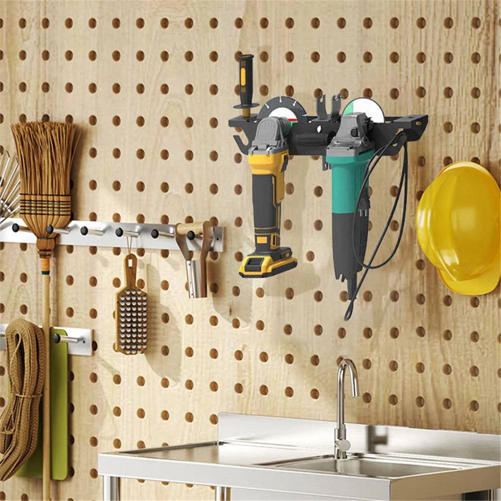 Sturdy Angle Grinder Holder | Garage | Luvasmr - Satisfyingly Organised