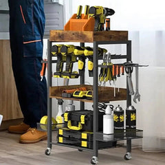 Vintage Industrial Tool Organiser Cart | Garage | Luvasmr - Satisfyingly Organised