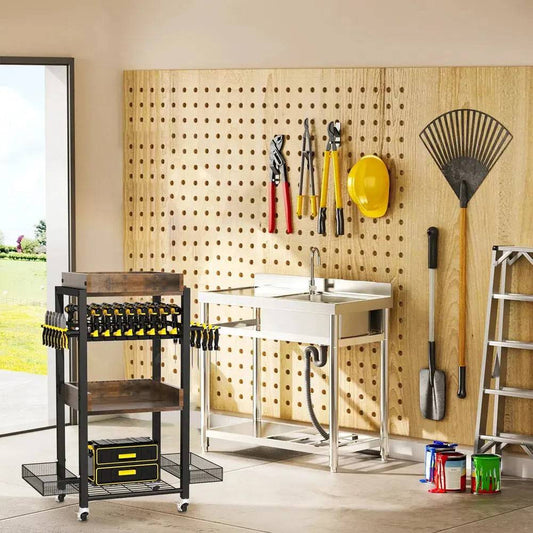Vintage Industrial Tool Organiser Cart | Garage | Luvasmr - Satisfyingly Organised