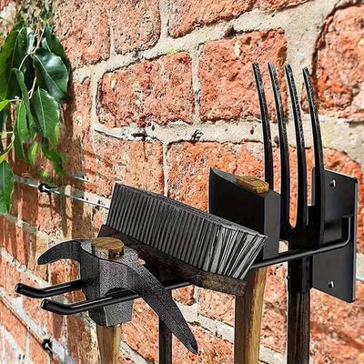 Wall-Mounted Garden Tool Storage Rack | Garage | Luvasmr - Satisfyingly Organised