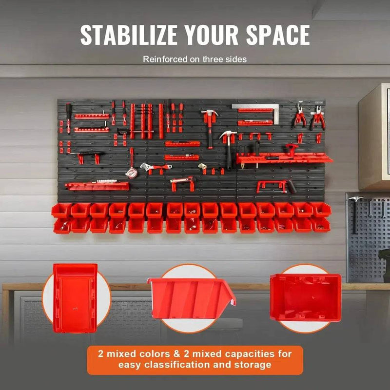 Wall-Mounted Storage Bins | Garage | Luvasmr - Satisfyingly Organised