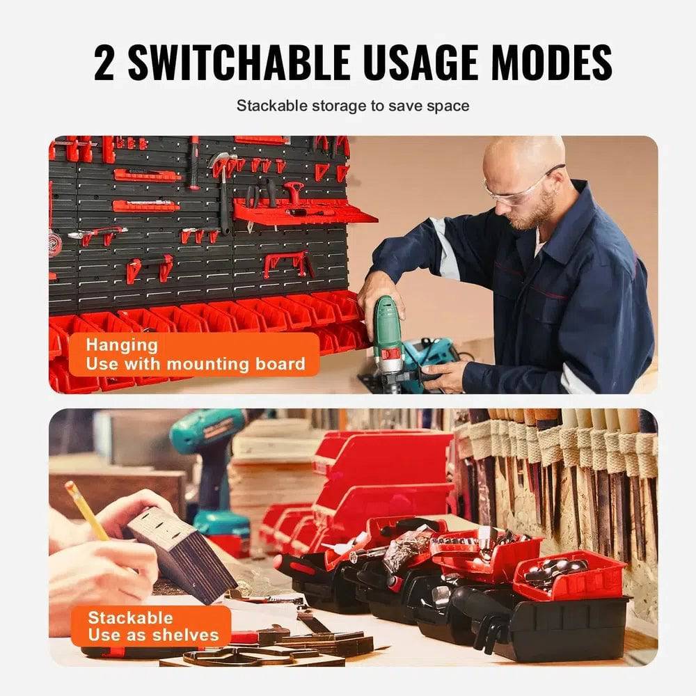 Wall-Mounted Storage Bins | Garage | Luvasmr - Satisfyingly Organised
