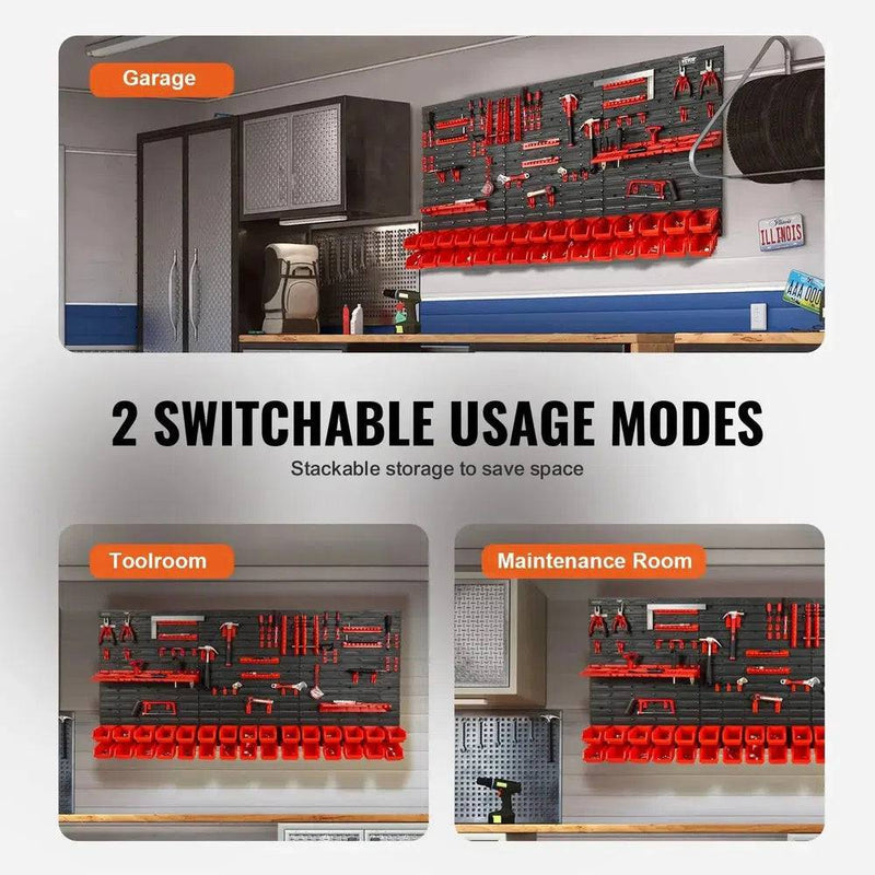 Wall-Mounted Storage Bins | Garage | Luvasmr - Satisfyingly Organised