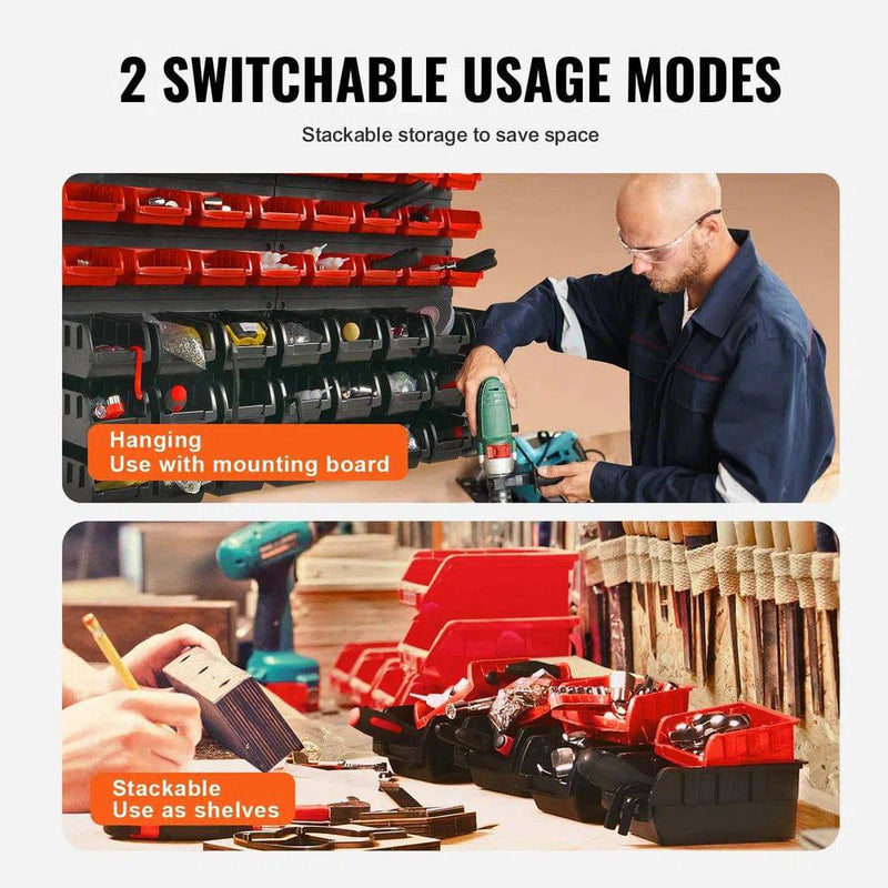 Wall-Mounted Storage Bins | Garage | Luvasmr - Satisfyingly Organised