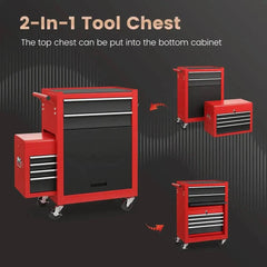 ERGOMASTER 6 Drawers Rolling Tool Chest High Capacity Tool Storage Cabinet with 4 HookS |  | Luvasmr - Satisfyingly Organised