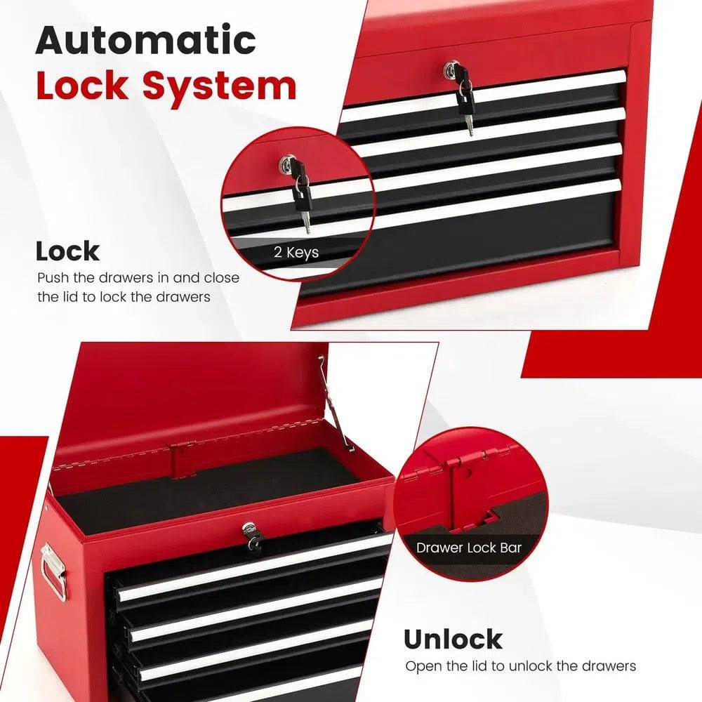 ERGOMASTER 6 Drawers Rolling Tool Chest High Capacity Tool Storage Cabinet with 4 HookS |  | Luvasmr - Satisfyingly Organised