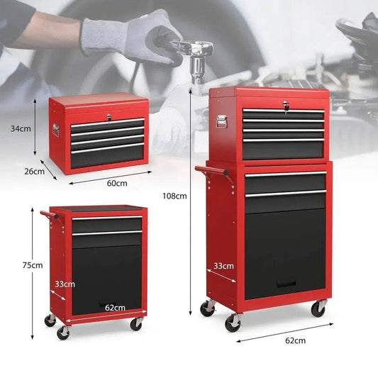 ERGOMASTER 6 Drawers Rolling Tool Chest High Capacity Tool Storage Cabinet with 4 HookS |  | Luvasmr - Satisfyingly Organised