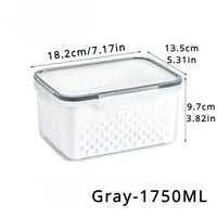 Refrigerator Preservation Storage Box Drain Basket Storage Containers Sealed Box Vegetable and Fruit Food Grade Drain Box |  | Luvasmr - Satisfyingly Organised
