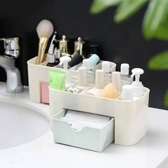 Double Layer Plastic Makeup Organizers Storage Box Cosmetic Drawers Jewelry Display Box Case Desktop Container Boxes Organizer |  | Luvasmr - Satisfyingly Organised