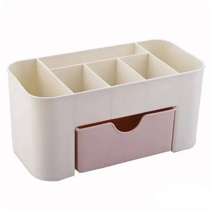 Double Layer Plastic Makeup Organizers Storage Box Cosmetic Drawers Jewelry Display Box Case Desktop Container Boxes Organizer |  | Luvasmr - Satisfyingly Organised