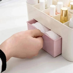 Double Layer Plastic Makeup Organizers Storage Box Cosmetic Drawers Jewelry Display Box Case Desktop Container Boxes Organizer |  | Luvasmr - Satisfyingly Organised