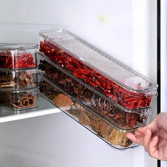 Refrigerator Organizer Bin Clear Plastic Fresh Fruit Spice Food Container Fridge Storage Box Freezer Pantry kitchen Organizer |  | Luvasmr - Satisfyingly Organised