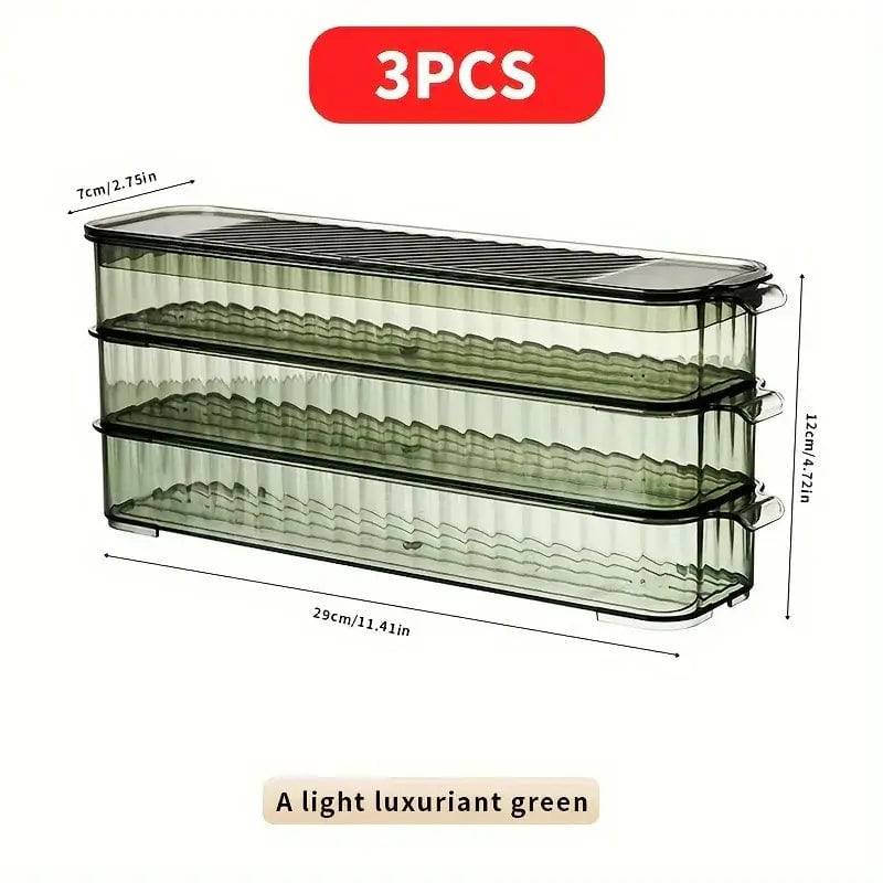 Refrigerator Organizer Bin Clear Plastic Fresh Fruit Spice Food Container Fridge Storage Box Freezer Pantry kitchen Organizer |  | Luvasmr - Satisfyingly Organised