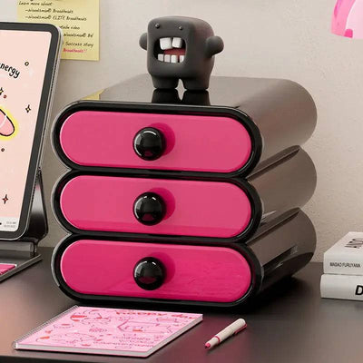 UFORU Cosmetics storage box Home dressing table Advanced sense bedroom large capacity removable drawer desktop storage cabinet |  | Luvasmr - Satisfyingly Organised
