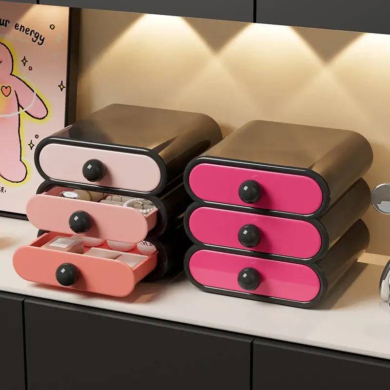 UFORU Cosmetics storage box Home dressing table Advanced sense bedroom large capacity removable drawer desktop storage cabinet |  | Luvasmr - Satisfyingly Organised