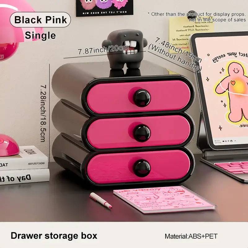 UFORU Cosmetics storage box Home dressing table Advanced sense bedroom large capacity removable drawer desktop storage cabinet |  | Luvasmr - Satisfyingly Organised