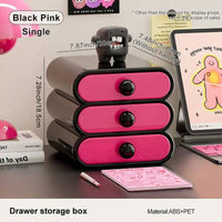 UFORU Cosmetics storage box Home dressing table Advanced sense bedroom large capacity removable drawer desktop storage cabinet |  | Luvasmr - Satisfyingly Organised