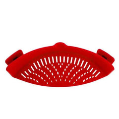 Universal Silicone Clip on Pan Pot Strainer Anti Spill Pasta Pot Strainer Food Grade Fruit Colander for Pasta Fruit Vegetable |  | Luvasmr - Satisfyingly Organised