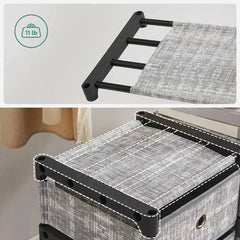SONGMICS 9-Cube Drawer Organiser, Storage Unit with 9 Storage Boxes, Closet Organiser, Bookcase, 83.5 x 30 x 79.5 cm |  | Luvasmr - Satisfyingly Organised