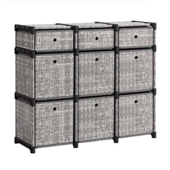 SONGMICS 9-Cube Drawer Organiser, Storage Unit with 9 Storage Boxes, Closet Organiser, Bookcase, 83.5 x 30 x 79.5 cm |  | Luvasmr - Satisfyingly Organised