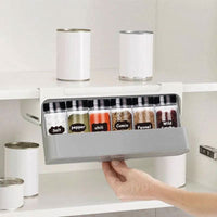Sleek Under-Shelf Pull-Out Spice Rack - Luvasmr