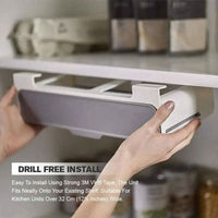 Sleek Under-Shelf Pull-Out Spice Rack - Luvasmr