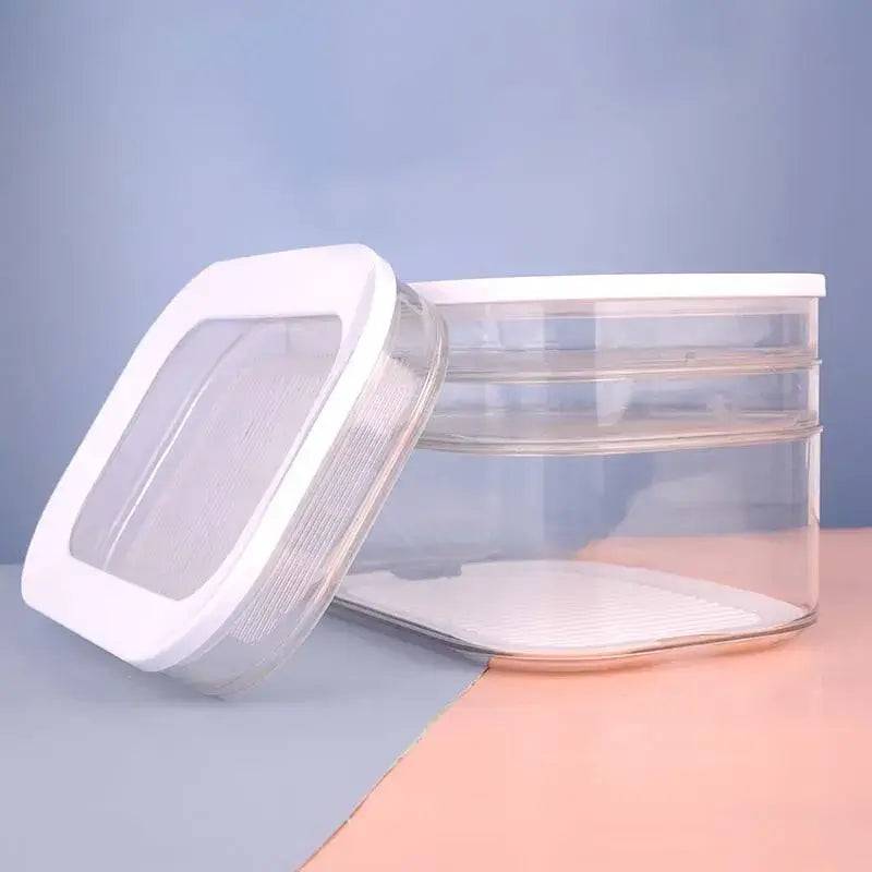 Bacon Keeper With Lid Leakproof Deli Meat Container for Fridge Food-grade Frozen Roast Meat Storage Box Kitchen Accessories | Kitchen | Luvasmr - Satisfyingly Organised