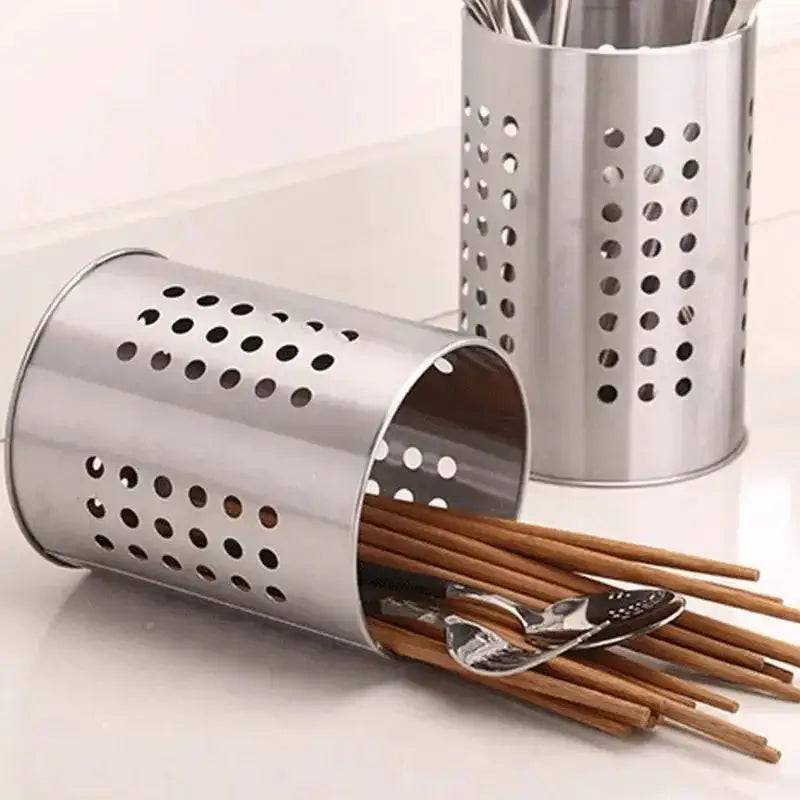 Stainless Steel Kitchen Utensils Holder | Kitchen | Luvasmr - Satisfyingly Organised