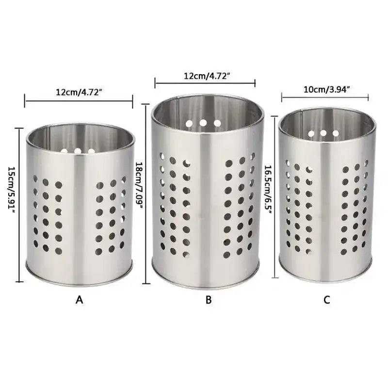Stainless Steel Kitchen Utensils Holder | Kitchen | Luvasmr - Satisfyingly Organised