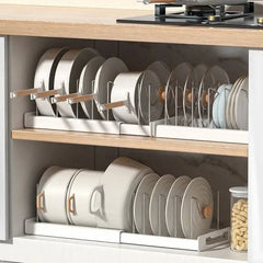 Telescopic Pot Rack Organiser | Kitchen | Luvasmr - Satisfyingly Organised