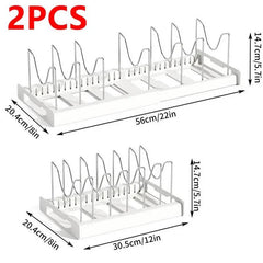 Telescopic Pot Rack Organiser | Kitchen | Luvasmr - Satisfyingly Organised