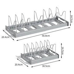 Telescopic Pot Rack Organiser | Kitchen | Luvasmr - Satisfyingly Organised
