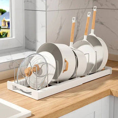 Telescopic Pot Rack Organiser | Kitchen | Luvasmr - Satisfyingly Organised
