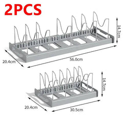 Telescopic Pot Rack Organiser | Kitchen | Luvasmr - Satisfyingly Organised
