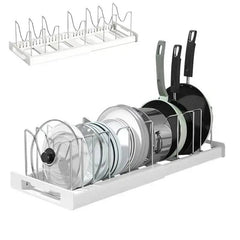 Telescopic Pot Rack Organiser | Kitchen | Luvasmr - Satisfyingly Organised