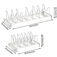 Telescopic Pot Rack Organiser | Kitchen | Luvasmr - Satisfyingly Organised