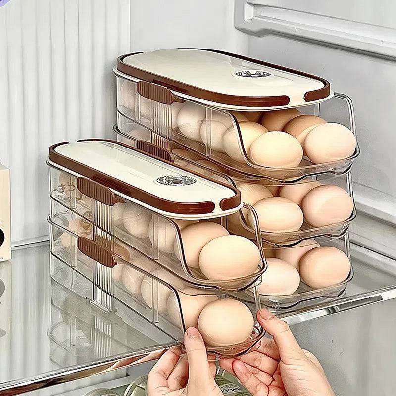 Multi-layer Rolling Egg Storage Box - Luvasmr