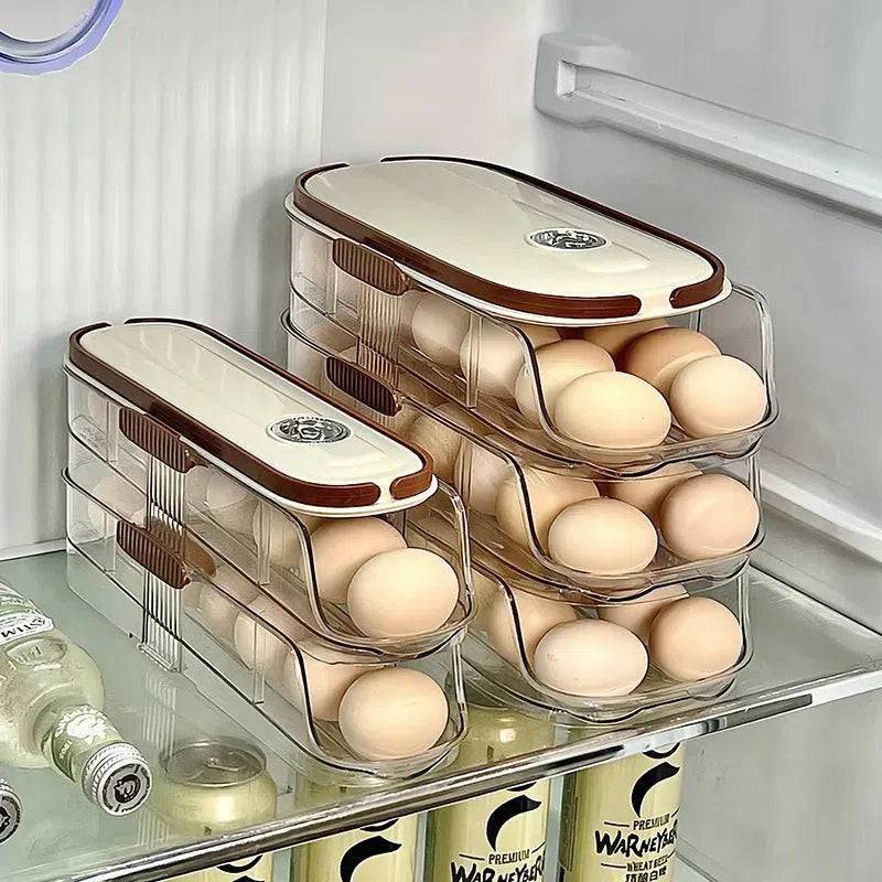 Multi-layer Rolling Egg Storage Box - Luvasmr