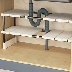Adjustable Under-Sink Organiser | Kitchen | Luvasmr - Satisfyingly Organised