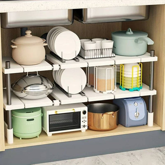 Adjustable Under-Sink Organiser | Kitchen | Luvasmr - Satisfyingly Organised