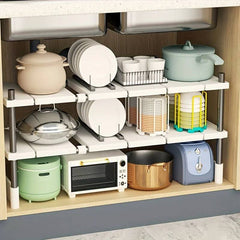 Adjustable Under-Sink Organiser | Kitchen | Luvasmr - Satisfyingly Organised