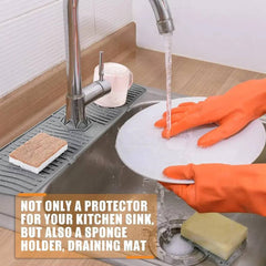 Silicone Faucet Mat Sink Splash Guard | Kitchen | Luvasmr - Satisfyingly Organised